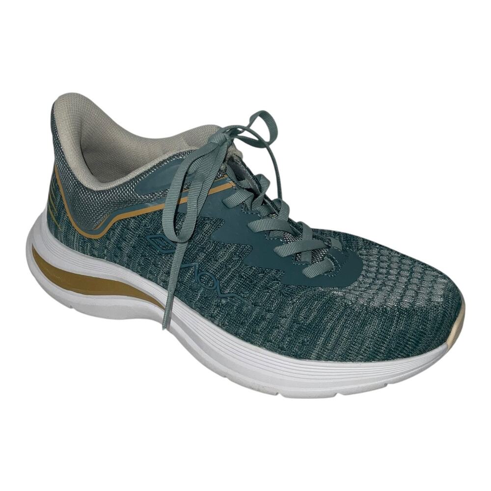 Easy Spirit Women's Easymove Round Toe Lace Up Sneakers Green Size 7 W
